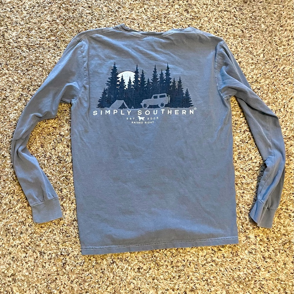 Mens Simply Southern Longsleeve T-shirt Size Medium
